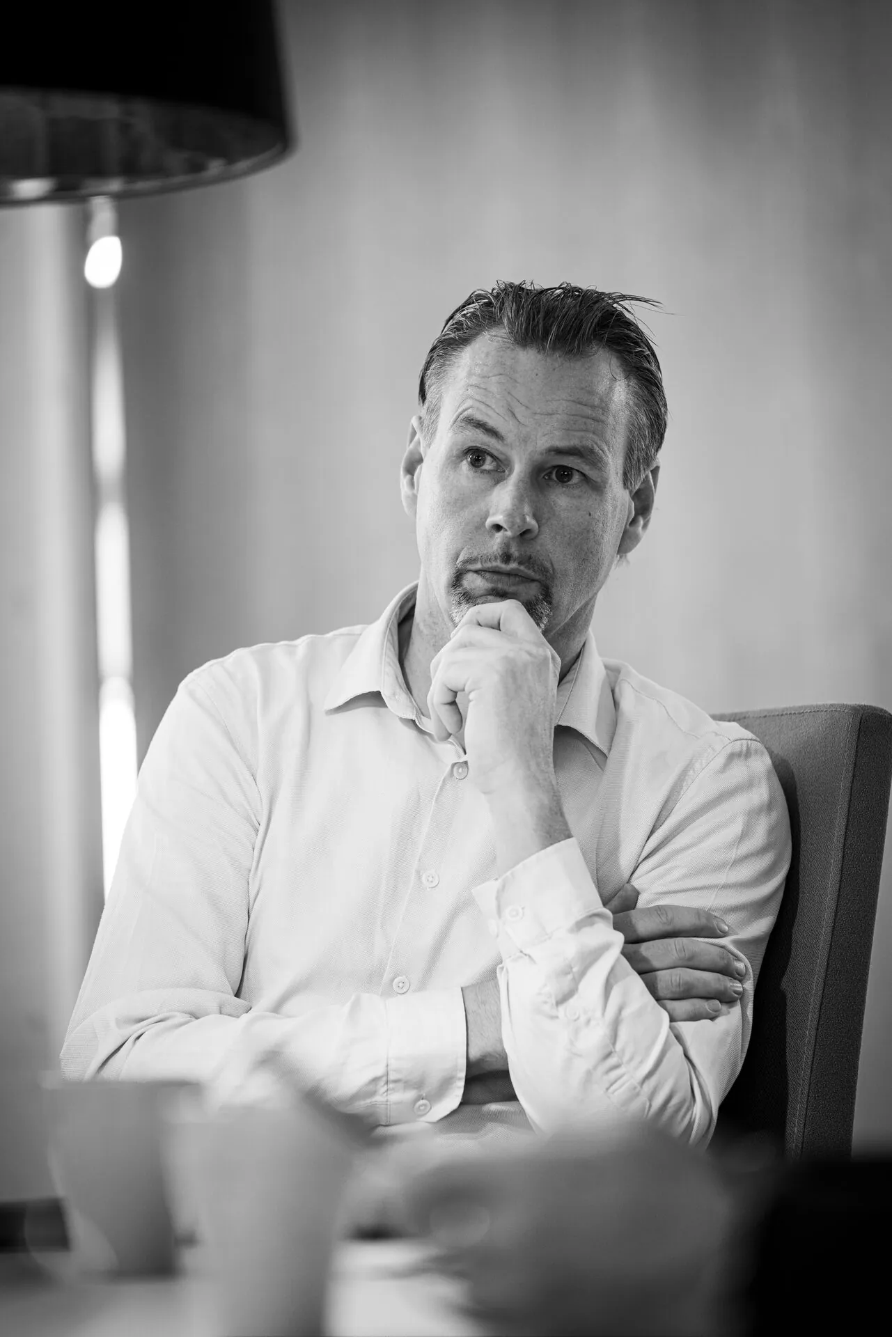 Corporate portrait on location