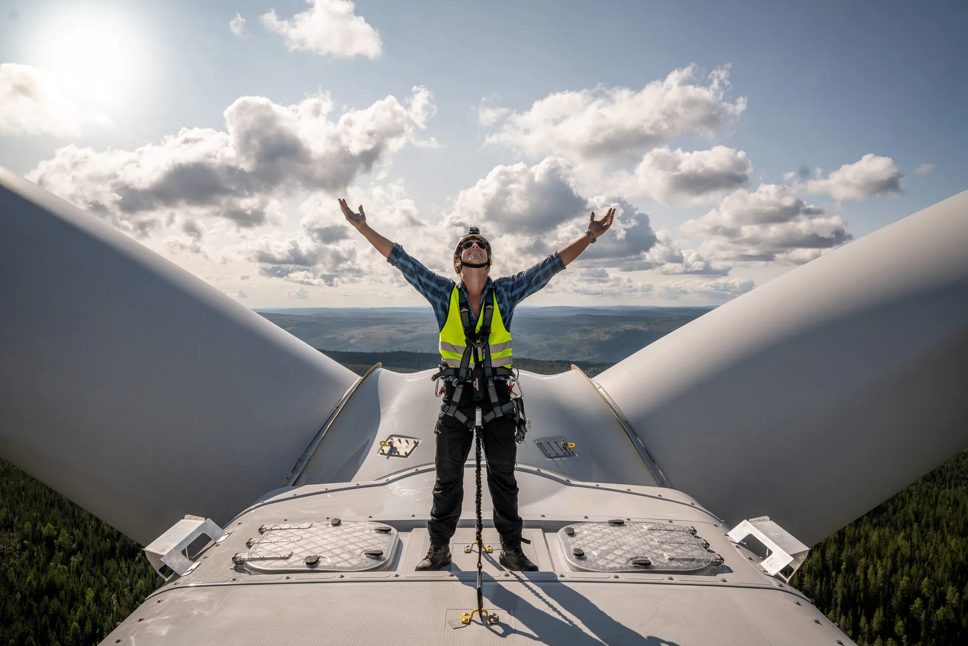 Jenåsen wind farm in operation