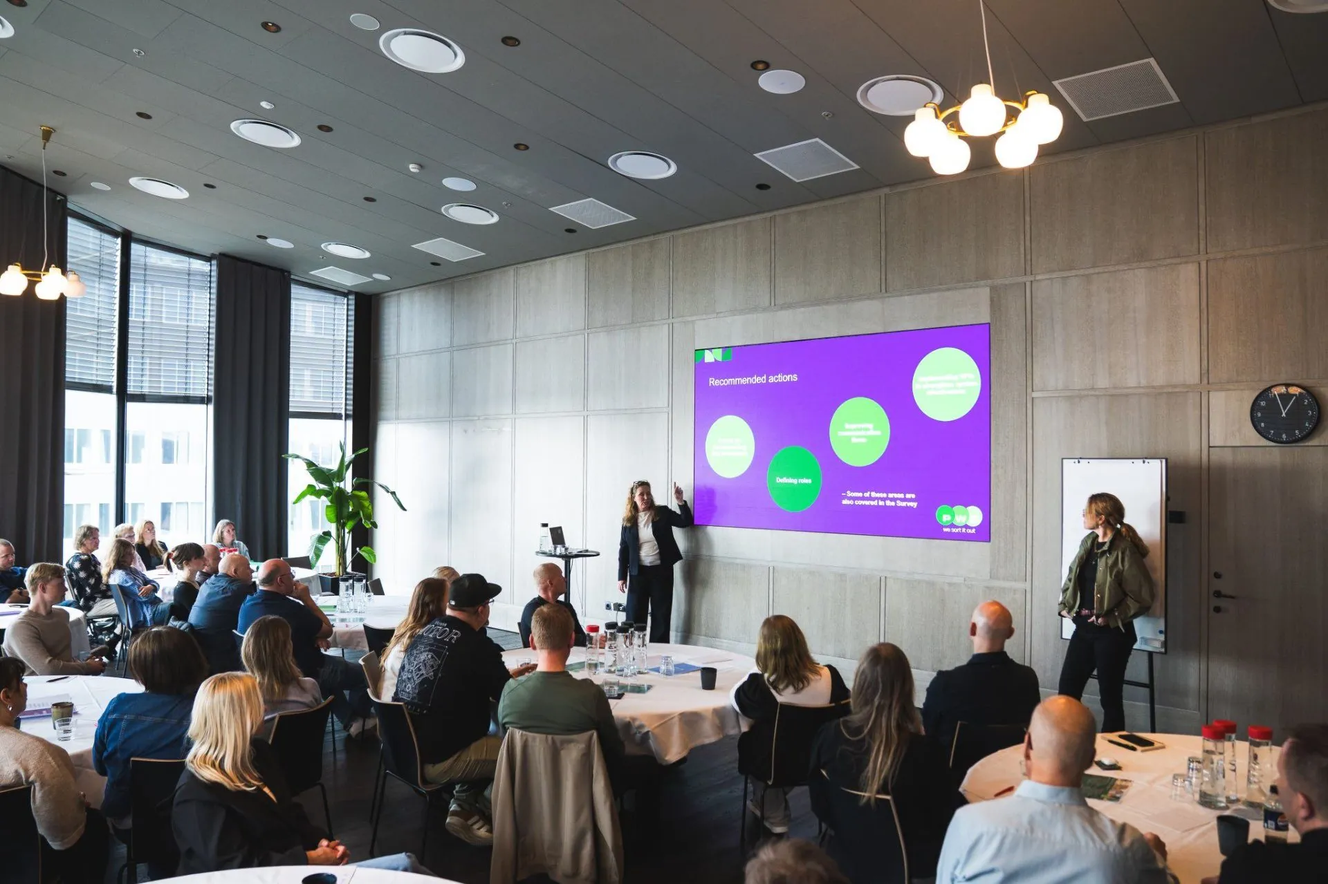 Föreläsning med presentation under PWS Nordics konferens